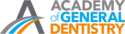 Academy of General Dentistry Logo – Dentist Bakersfield Academy of General Dentistry logo with a bold 'A' and multicolored swoosh lines representing comprehensive dental care – Dentist Bakersfield