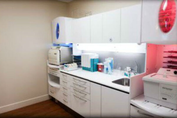 cabinets in dental office