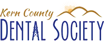 Kern County Dental Society Logo – Dentist Bakersfield Official logo of the Kern County Dental Society featuring a stylized font with golden hills and a rising sun – Dentist Bakersfield